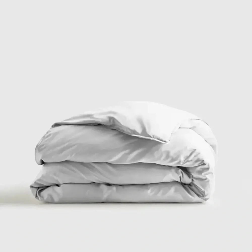 Quince Bamboo Duvet King/Cal King Light Grey